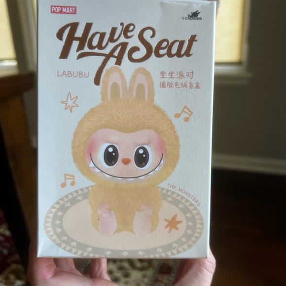 Labubu Have A Seat Confirmed HeHe Pop Mart Plush Pendant - Picture 2 of 9
